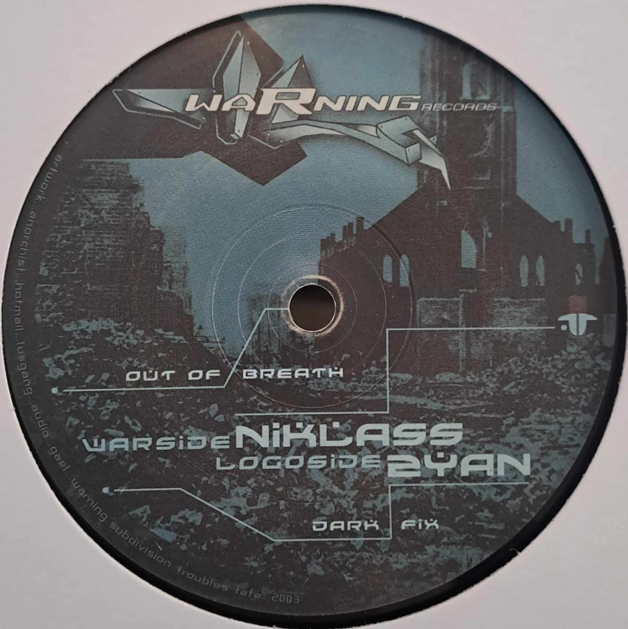 Warning Records 01 - vinyle freetekno